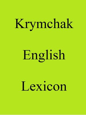 cover image of Krymchak English Lexicon